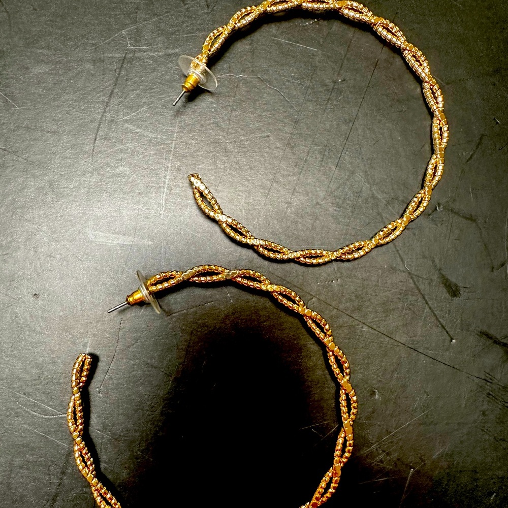 Large gold hoops